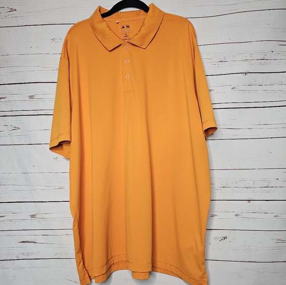 Adidas Puremotion Orange Golf Polo Shirt - Picture 8 of 10